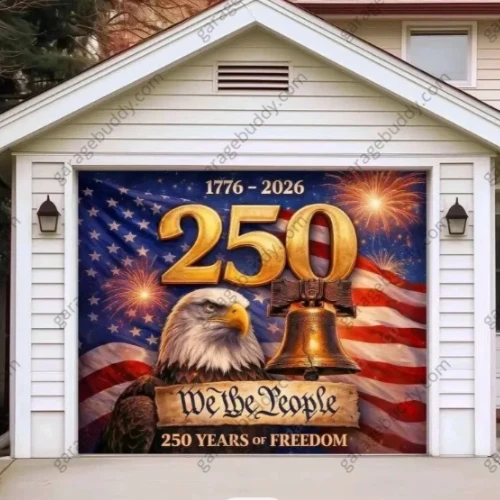 Freedom 250 Limited Edition Patriotic Garage Door Cover